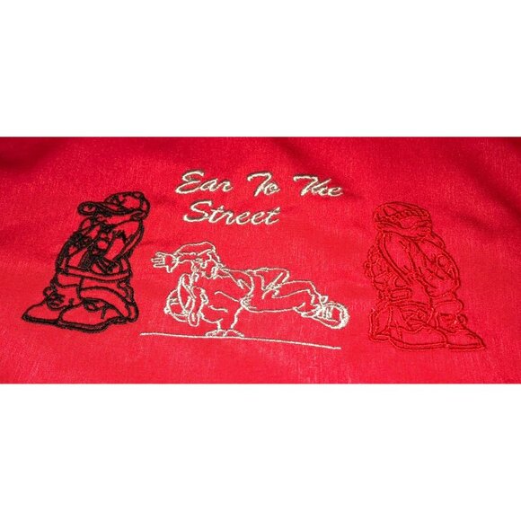 Vtg  X Prime Hip Hop Shirt Sz 2XL "Ear to the Streets" Break Dancing Red Hombre - Picture 3 of 6